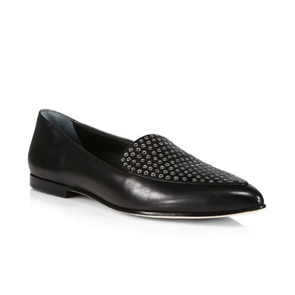 PAIGE Brea Grommet Leather Loafers